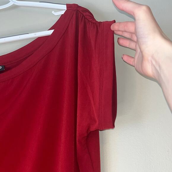 Torrid Short Sleeve / Tank Combo Red Blouse Size 1 - Picture 8 of 11